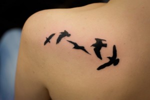 Фото: Татуировка птицы
